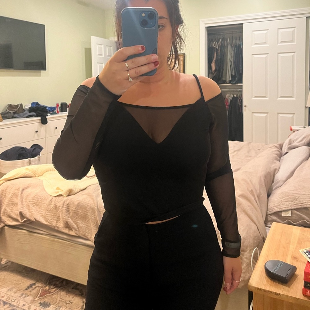 Strappy Mesh Top